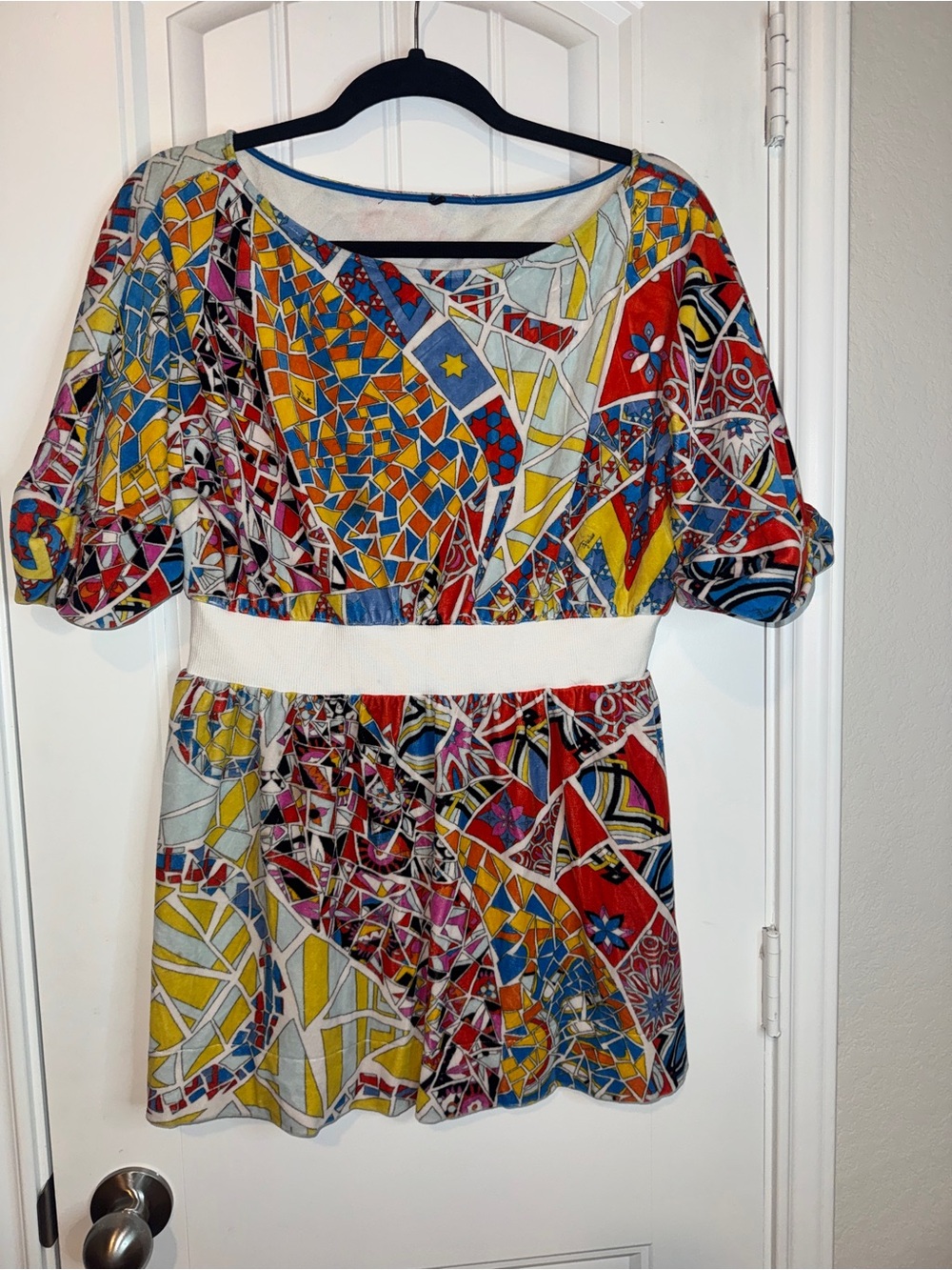 Emilio Pucci sweater tunic Multicolor Mosaic-Print mini